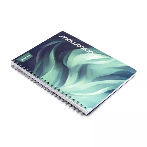 Cuaderno Argollado Tapa Dura Profesional Cuadro Grande Unicampus Soft  verde 160 Hojas 1