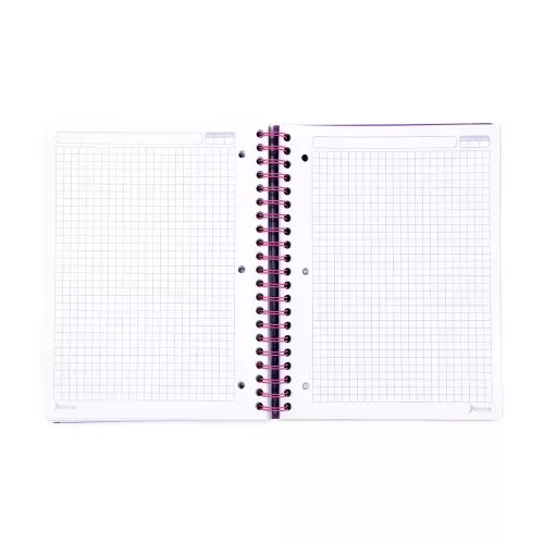 Cuaderno Argollado Tapa Dura Profesional Cuadro Grande Unicampus Soft colores 120 Hojas
