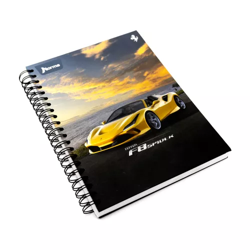 Cuaderno Argollado Tapa Dura Profesional Raya Ferrari F8 Spider 120 Hojas