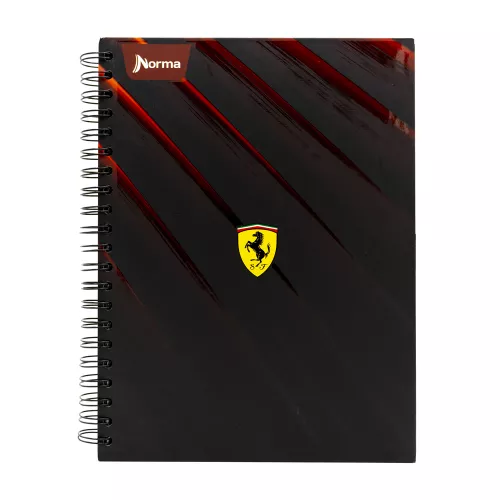 Cuaderno Argollado Tapa Dura Profesional Raya Ferrari SF 120 Hojas