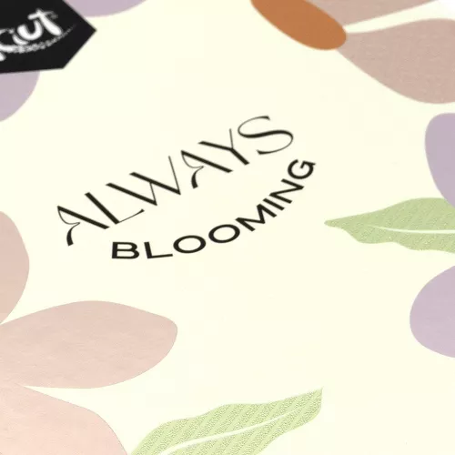 Cuaderno Argollado Tapa Dura Profesional Raya Kiut Always Blooming 160 Hojas