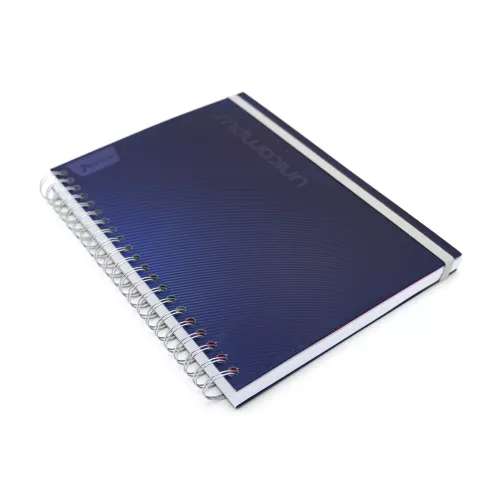 Cuaderno Argollado Tapa Dura Profesional Raya Unicampus Deep blue 160 Hojas