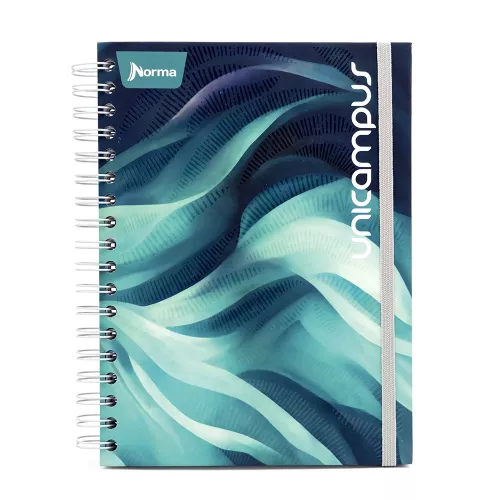 Cuaderno Argollado Tapa Dura Profesional Raya Unicampus Soft  verde 120 Hojas
