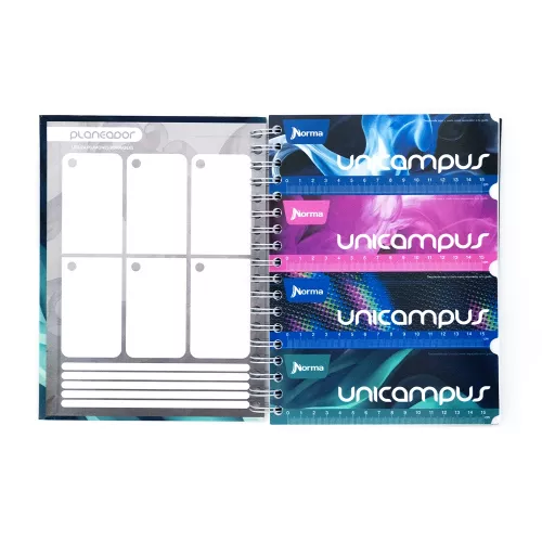Cuaderno Argollado Tapa Dura Profesional Raya Unicampus Soft  verde 120 Hojas