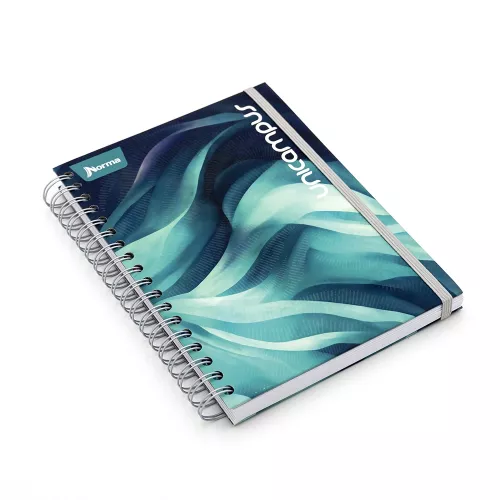 Cuaderno Argollado Tapa Dura Profesional Raya Unicampus Soft  verde 120 Hojas