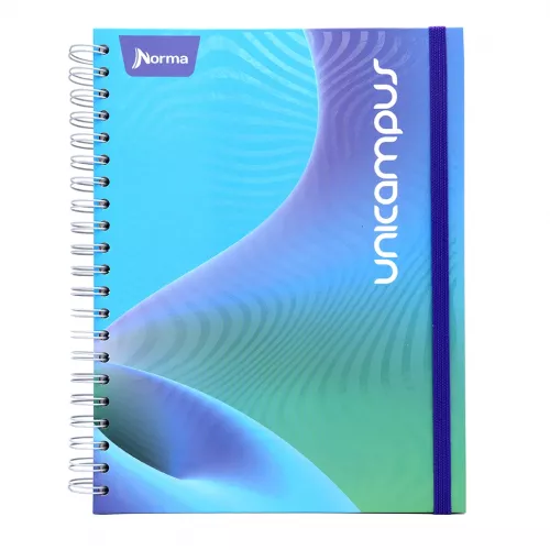 Cuaderno Argollado Tapa Dura Profesional Raya Unicampus Soft morado 120 Hojas