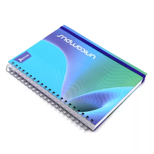 Cuaderno Argollado Tapa Dura Profesional Raya Unicampus Soft morado 120 Hojas