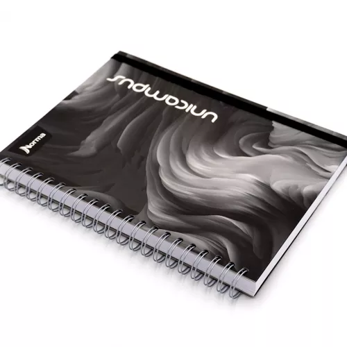Cuaderno Argollado Tapa Dura Profesional Raya Unicampus Soft negro 160 Hojas 1