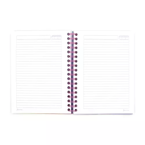 Cuaderno Argollado Tapa Dura Universitario Raya Unicampus Soft colores 160 Hojas