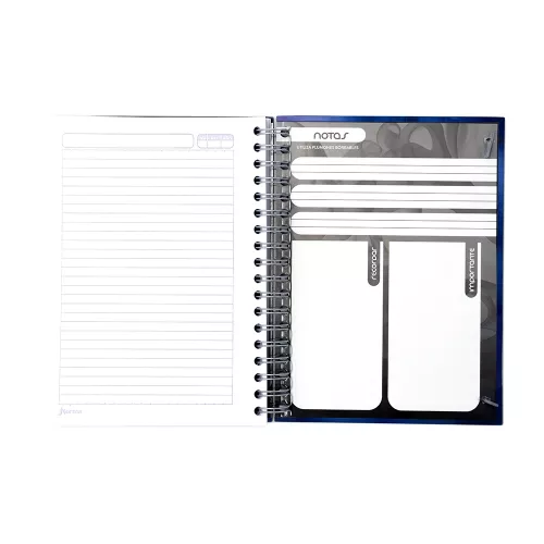 Cuaderno Argollado Tapa Dura Universitario Raya Unicampus Soft Humo Azul 160 Hojas