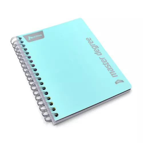 Cuaderno Argollado Universitario Cuadro Grande Master Degree Verde 160 Hojas