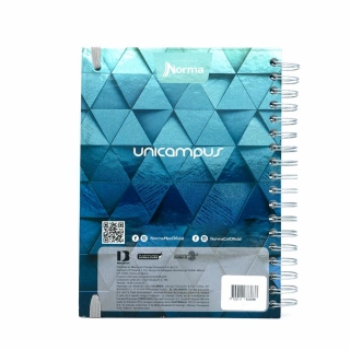 Cuaderno Argollado Universitario Cuadro Grande Unicampus Norma Azul Oscuro 160 Hojas