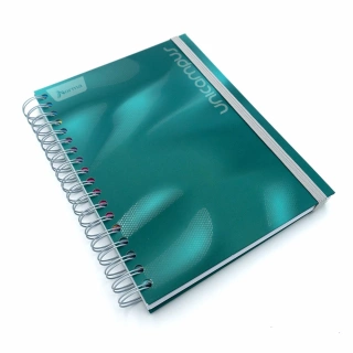 Cuaderno Argollado Universitario Cuadro Grande Unicampus Norma Verde Soft touch 160 Hojas
