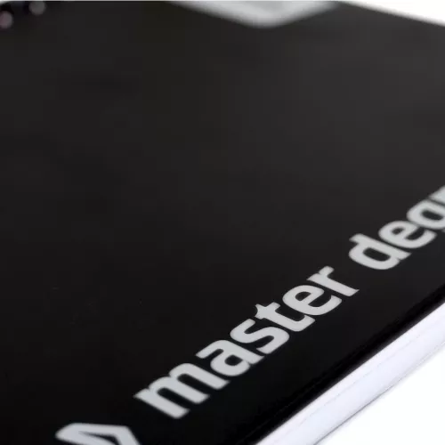 Cuaderno Argollado Universitario Raya Master Degree Negro 160 Hojas