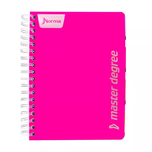 Cuaderno Argollado Universitario Raya Master Degree Rosa 160 Hojas