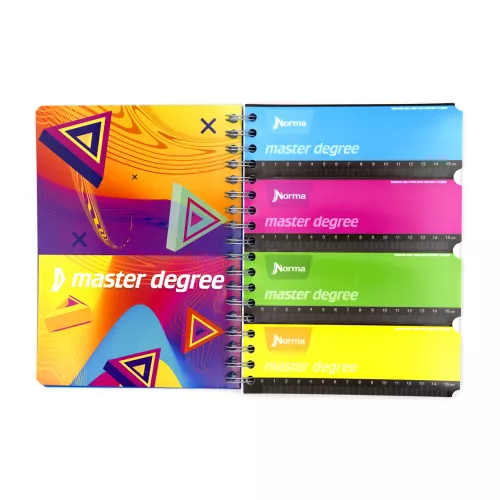 Cuaderno Argollado Universitario Raya Master Degree Rosa 160 Hojas