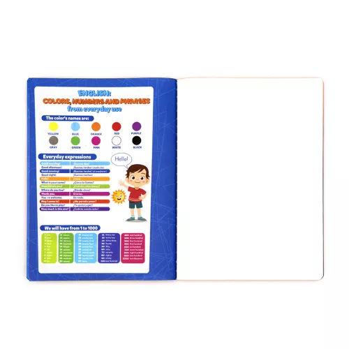 Cuaderno Cosido College Blanco Norma Color Anaranjado 100 Hojas