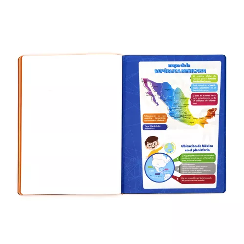 Cuaderno Cosido College Blanco Norma Color Anaranjado 100 Hojas