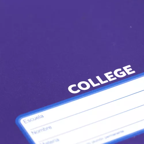 Cuaderno Cosido College Blanco Norma Color Morado 100 Hojas