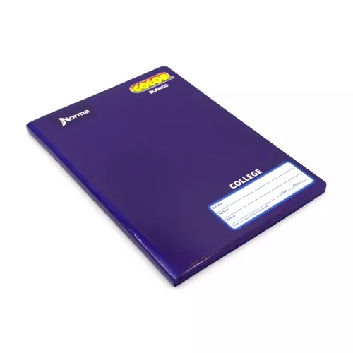 Cuaderno Cosido College Blanco Norma Color Morado 100 Hojas