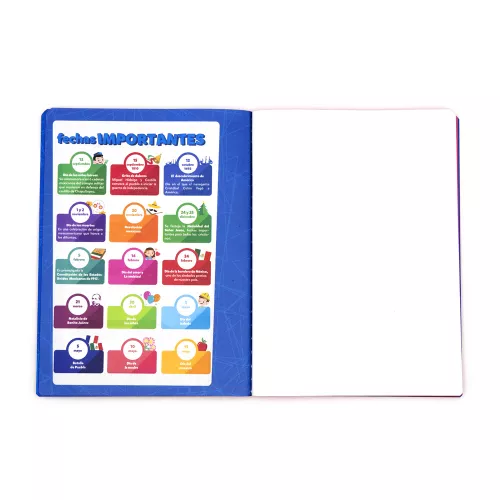 Cuaderno Cosido College Blanco Norma Color Rojo 100 Hojas