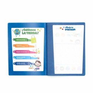 Cuaderno Cosido College Cuadro Chico Norma Color Azul claro 100 Hojas