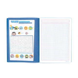 Cuaderno Cosido College Cuadro Chico Norma Color Azul claro 100 Hojas