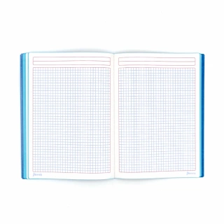 Cuaderno Cosido College Cuadro Chico Norma Color Azul claro 100 Hojas
