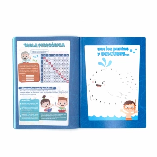 Cuaderno Cosido College Cuadro Chico Norma Color Azul claro 100 Hojas