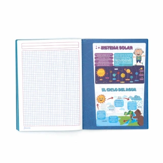 Cuaderno Cosido College Cuadro Chico Norma Color Verde 100 Hojas