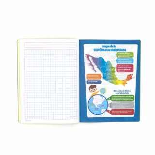 Cuaderno Cosido College Cuadro Grande Norma Color Amarillo 100 Hojas