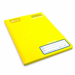 Cuaderno Cosido College Cuadro Grande Norma Color Amarillo 100 Hojas