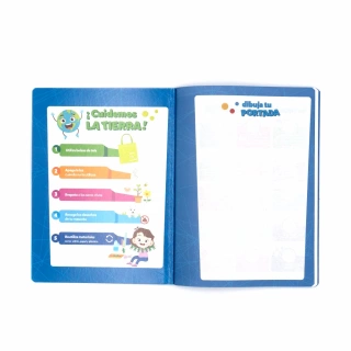 Cuaderno Cosido College Cuadro Grande Norma Color Azul 100 Hojas