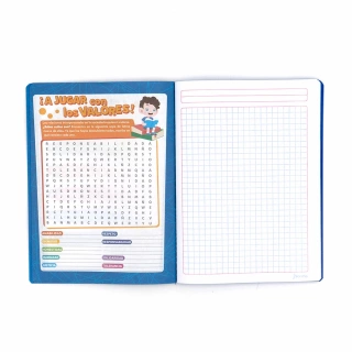 Cuaderno Cosido College Cuadro Grande Norma Color Azul 100 Hojas