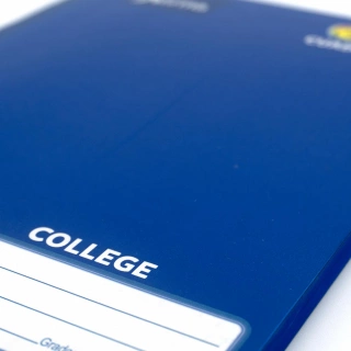Cuaderno Cosido College Cuadro Grande Norma Color Azul 100 Hojas