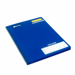 Cuaderno Cosido College Cuadro Grande Norma Color Azul 100 Hojas