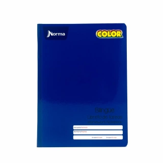 Cuaderno Cosido College Libreta de Tareas Norma Color Azul