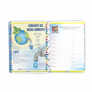 Cuaderno Cosido College Libreta de Tareas Norma Color Azul