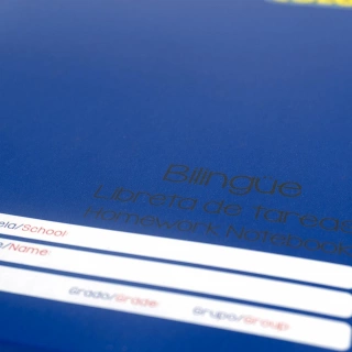 Cuaderno Cosido College Libreta de Tareas Norma Color Azul