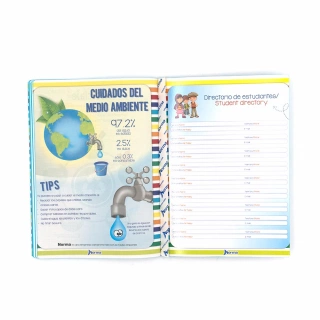 Cuaderno Cosido College Libreta de Tareas Norma Color Azul Claro