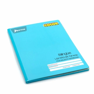 Cuaderno Cosido College Libreta de Tareas Norma Color Azul Claro