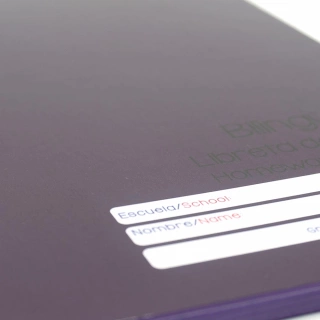 Cuaderno Cosido College Libreta de Tareas Norma Color Morado