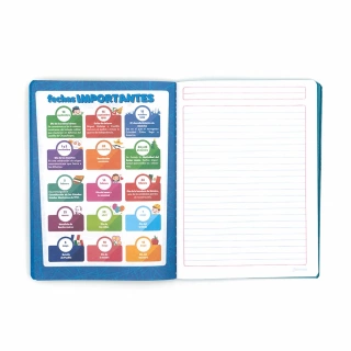 Cuaderno Cosido College Raya Norma Color Verde 100 Hojas