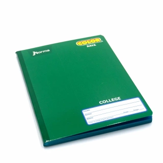 Cuaderno Cosido College Raya Norma Color Verde 100 Hojas