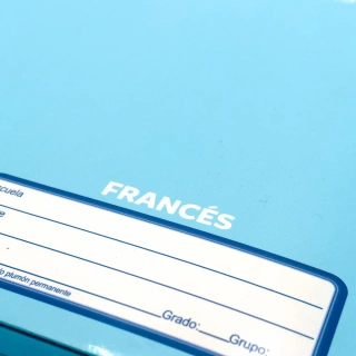 Cuaderno Cosido Frances Cuadro Chico Norma Color Azul Claro 100 Hojas