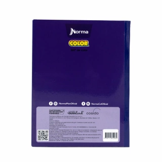 Cuaderno Cosido Frances Cuadro Grande Norma Color Morado 100 Hojas