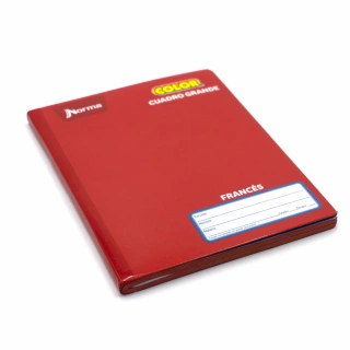 Cuaderno Cosido Frances Cuadro Grande Norma Color Rojo 100 Hojas