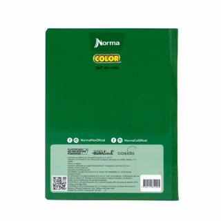 Cuaderno Cosido Frances Cuadro Grande Norma Color Verde 100 Hojas