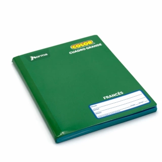 Cuaderno Cosido Frances Cuadro Grande Norma Color Verde 100 Hojas