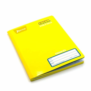 Cuaderno Cosido Frances Doble Raya Norma Color Amarillo 100 Hojas
